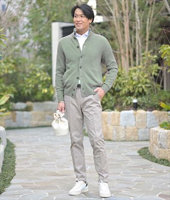 ベーシックを一段引き上げる、春色カーディガン