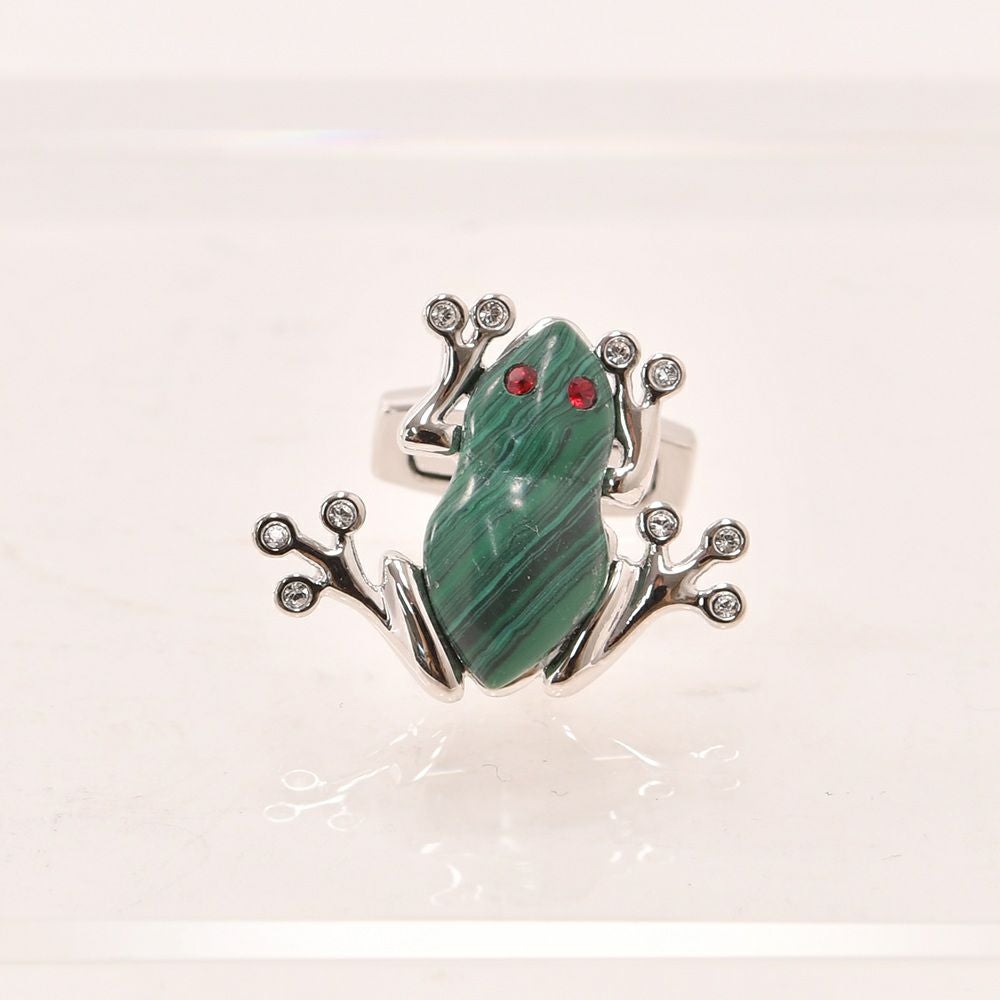 サイモンカーターSIMONCARTER蛙カエル赤い眼で芸術的なアニマルモチーフDarwinFrogCufflinksカフリンクスカフス