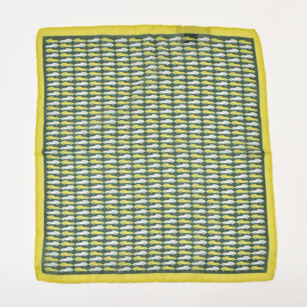 フェルッチミラノFERRUCCI/6-JAGUARジャガーのクラシックカーがモチーフモダール製チーフポケットチーフ)n