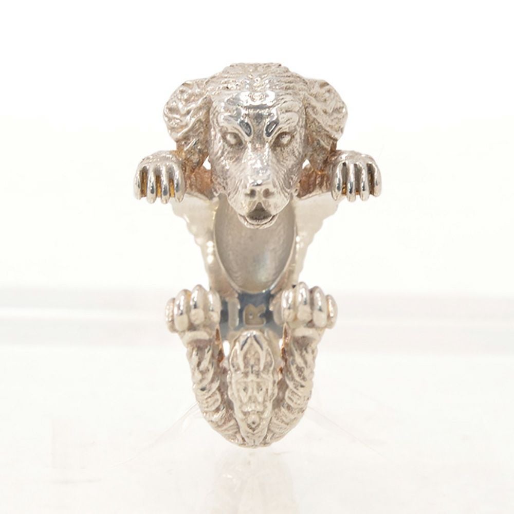 ドッグフィーバーDOGFEVER/ゴールデン・レトリーバーGOLDENRETRIVER/優しい表情も表れているハグリングイタリアからのカスタムハンドメイドアクセサリー、指輪、アニマルメンズレディース）n