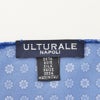 ウルトゥラーレULTURALEロイヤルブルーシルクチーフフォーマルフラワー柄イタリア製ナポリブランドメンズアクセサリー