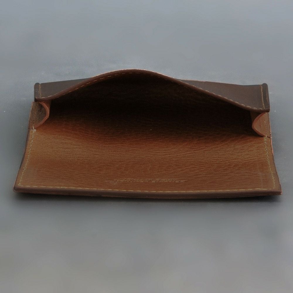 トリアンゴロTRIANGOLOイタリア製レザー名刺入れマロンブラウンカードケース茶革工房ブランド男女兼用