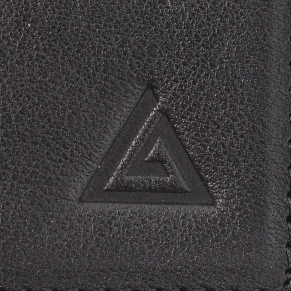 トリアンゴロTRIANGOLOイタリア製レザー名刺入れブラック黒革製カードケース工房ブランド男女兼用