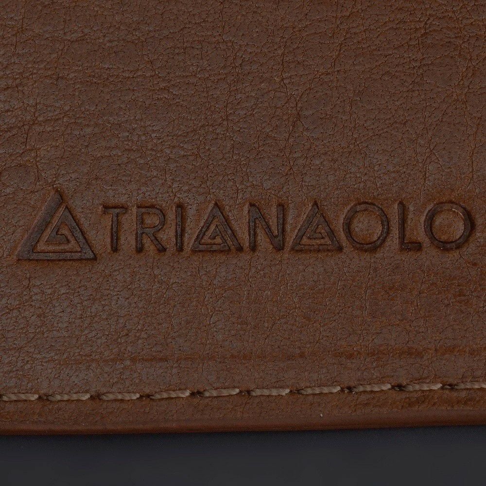 トリアンゴロTRIANGOLOイタリア製革製バケッタブラウンパーテーションカードケースタンニンなめし革長財布にプラスしてブランドメンズ
