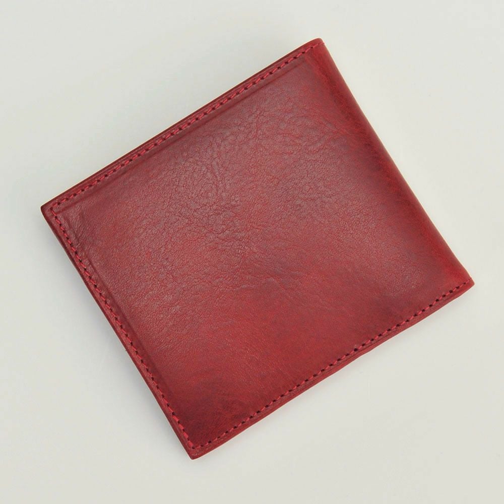 トリアンゴロTRIANGOLOレッド紙幣スペース2室ジャパンマネータイプ二つ折り財布イタリア製レザーウォレット国内正規品メンズレディース