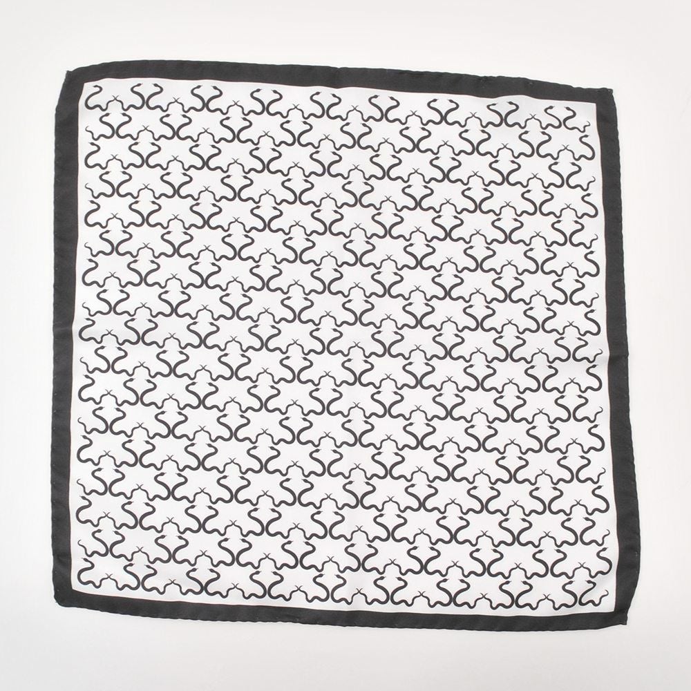 フェルッチミラノFERRUCCI14-SERPENTEセルペンテヘビスネーク爬虫類を描いたモード系シルクチーフ