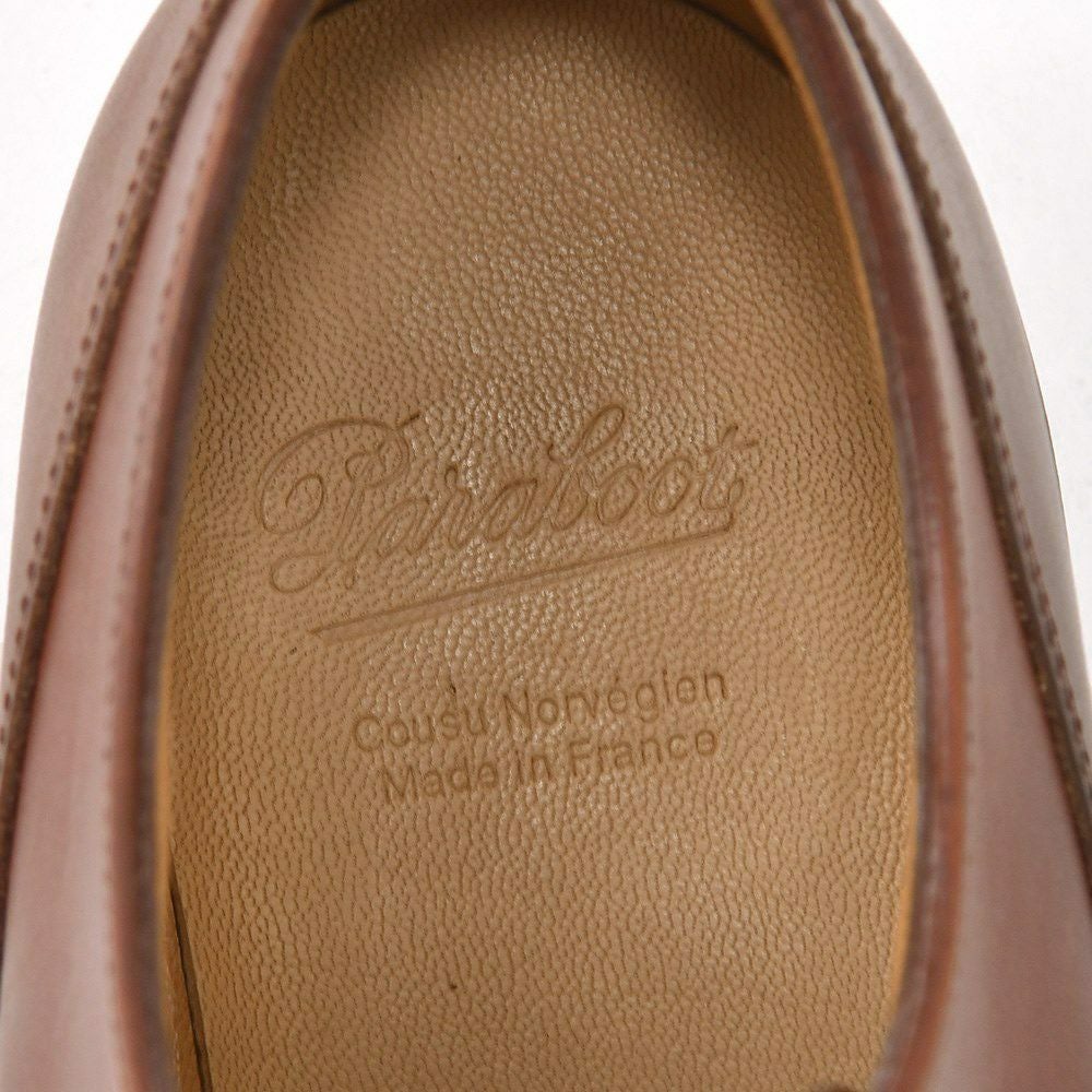 パラブーツPARABOOTバースBARTHモデルトリコロールカラーフランス製オイルドレザー防水デッキシューズスリッポンメンズシューズ