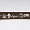 フェリージfelisi国内正規品メンズレザーベルトエンボスクロコ型押し85/07/SA3cm幅スクエアバックルシルバーブラウン茶エレガント上品細い長さカット不可