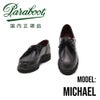 パラブーツPARABOOT国内正規品メンズミカエルMICHAELBBRLISオイルドカーフレザートリコロールタグブラックチャッカチロリアン黒革シューズ履きやすい短丈ブーツ