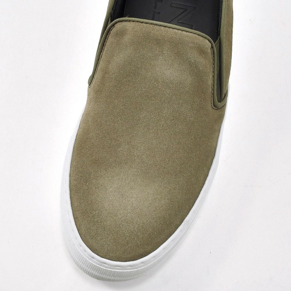 ペリーコサニーPELLICOSUNNYスリッポンメンズスエードレザーシューズGIOIA3.5cmストーンオリーブグレー厚底イタリア国内正規品らでら公式ブランド