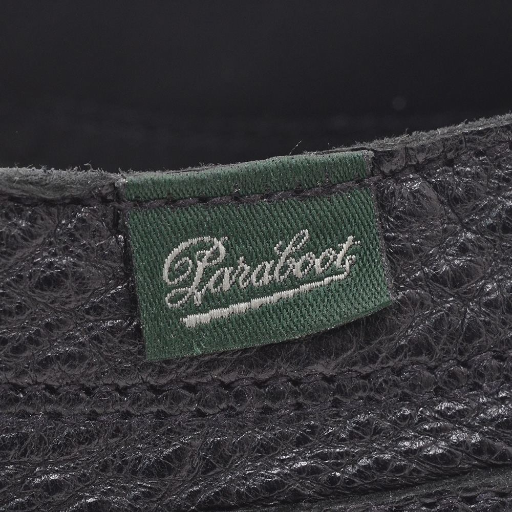 パラブーツPARABOOT国内正規品メンズボートシューズ復刻レトロデッキシューズ鹿革ブラックレザーシューズMALIBUマリブスニーカー風新作でらでら公式フランスブランド