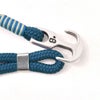 Bijoyビジョイブレスレットユニセックスロープバングル紐タイプ錨フックマリンブルーポリエステルニッケル・リードフリー真鍮ハンドメイドフランス製