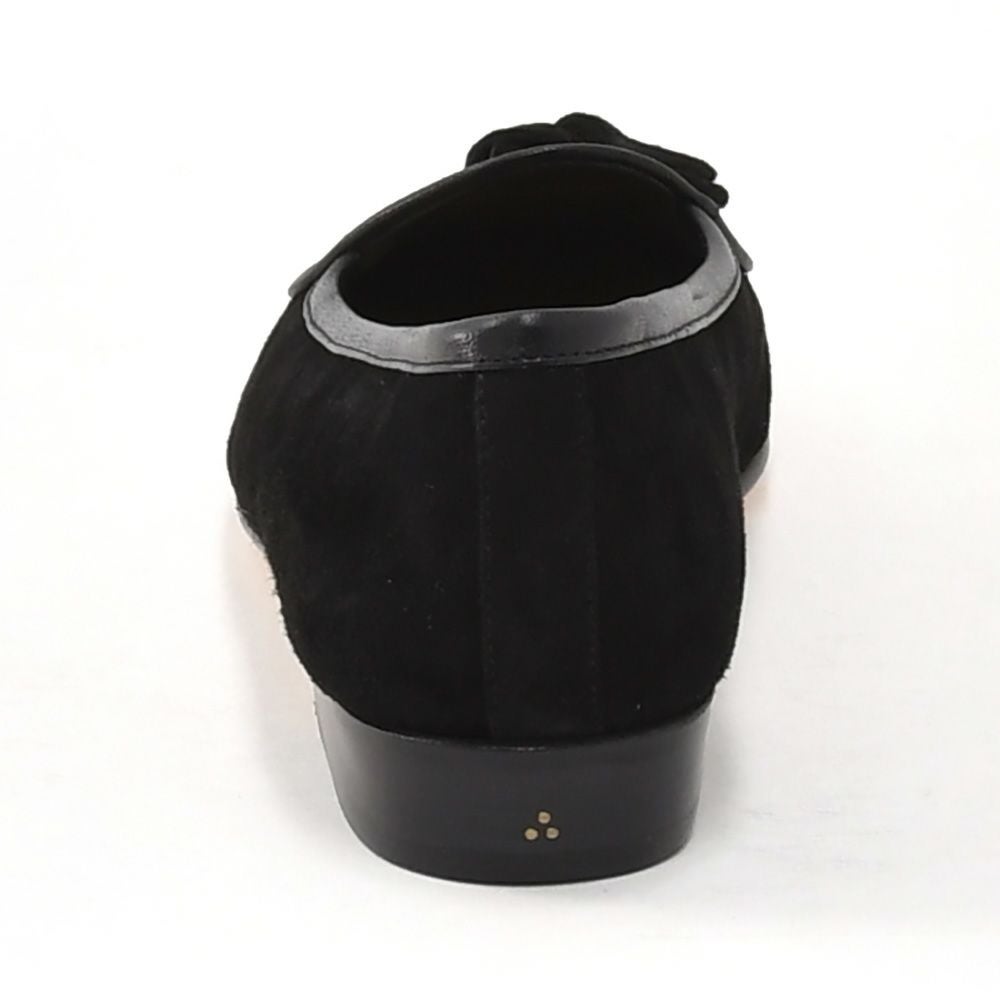 ボードインアンドランジBAUDOIN&LANGEベルジャンシューズメンズSaganモデルクラシックタッセルローファーClassicTasselsブラックスエードレザー国内正規品でらでら公式ブランド