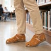 【preSALE!20%off】パラブーツPARABOOTグルカサンダルメンズPACIFICパシフィックハニーブラウンベロアスエードSPORTソールグラディエーター編み込みストラップ調節国内正規品でらでら公式ブランド