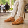 【preSALE!20%off】パラブーツPARABOOTグルカサンダルメンズPACIFICパシフィックハニーブラウンベロアスエードSPORTソールグラディエーター編み込みストラップ調節国内正規品でらでら公式ブランド