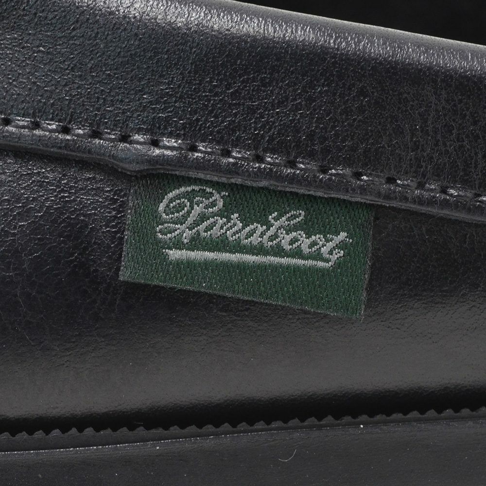 パラブーツPARABOOTレザーサンダルメンズスリッポン型BAHAMASバハマブラックMARINEソールリスレザー国内正規品でらでら公式ブランド