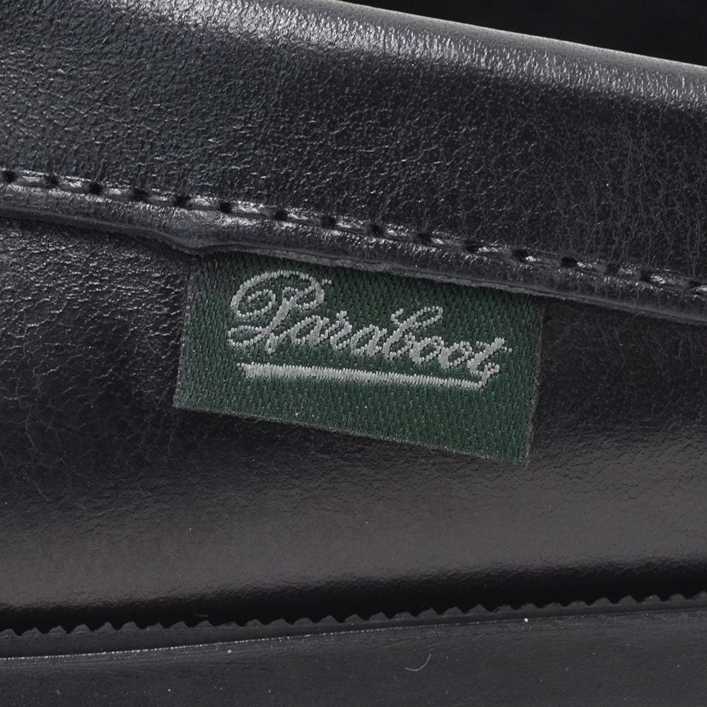 パラブーツPARABOOTレザーサンダルメンズスリッポン型BAHAMASバハマブラックMARINEソールリスレザー国内正規品でらでら公式ブランド