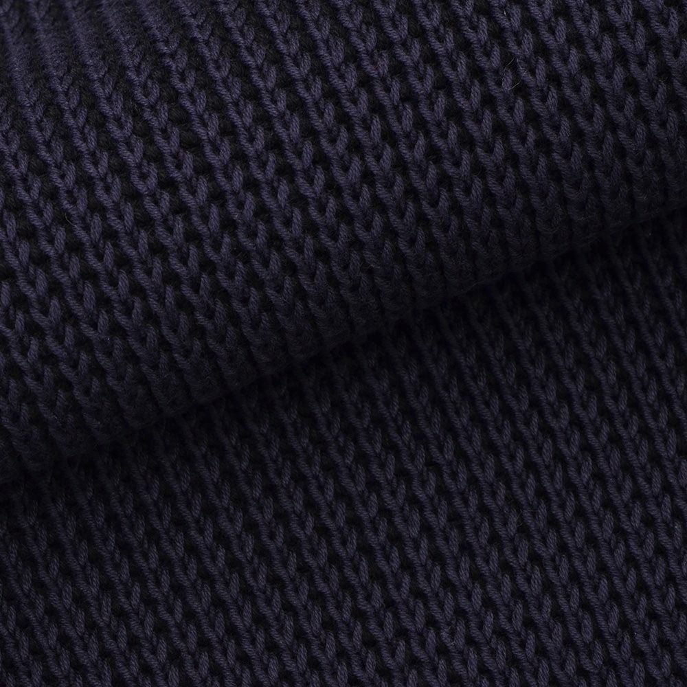 リプレイREPLAYコットンニットメンズクルーネックセーター長袖ネイビーリブ編みガーメントダイミドルゲージレギュラーフィット国内正規品でらでら公式ブランド