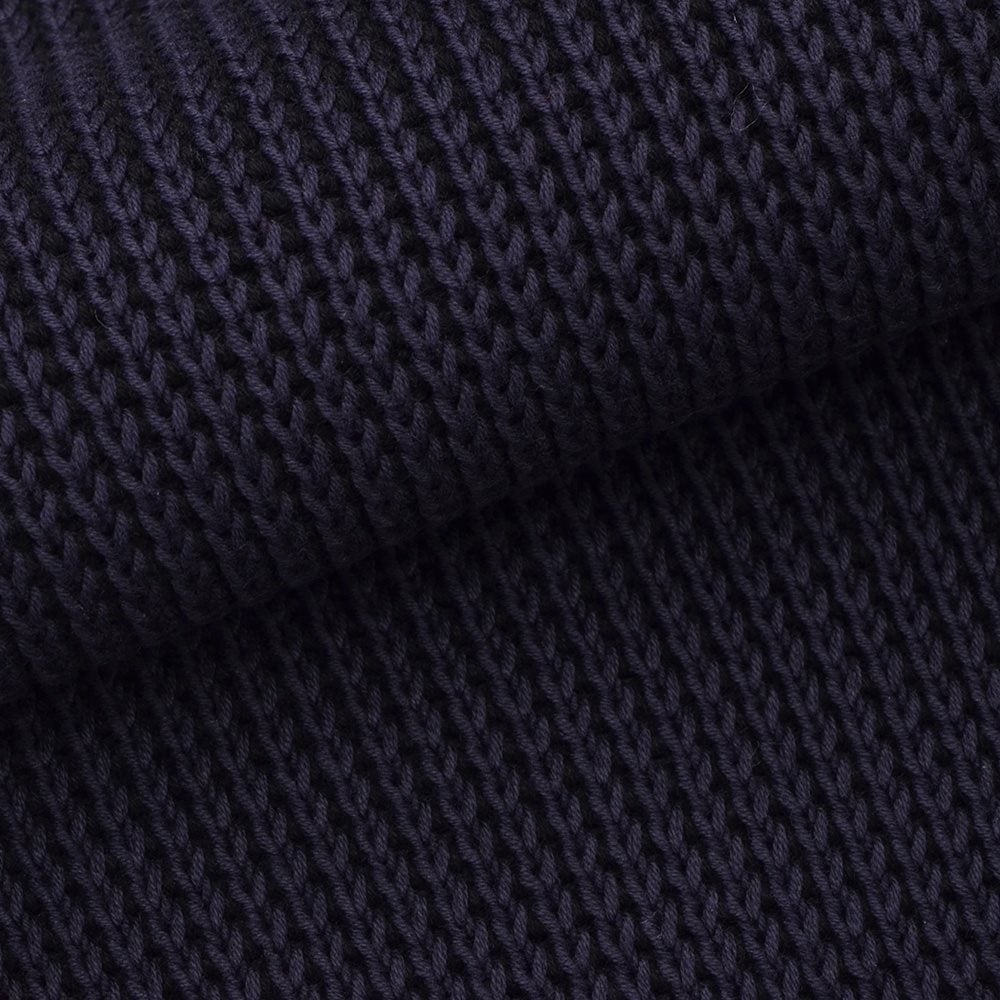 リプレイREPLAYコットンニットメンズクルーネックセーター長袖ネイビーリブ編みガーメントダイミドルゲージレギュラーフィット国内正規品でらでら公式ブランド