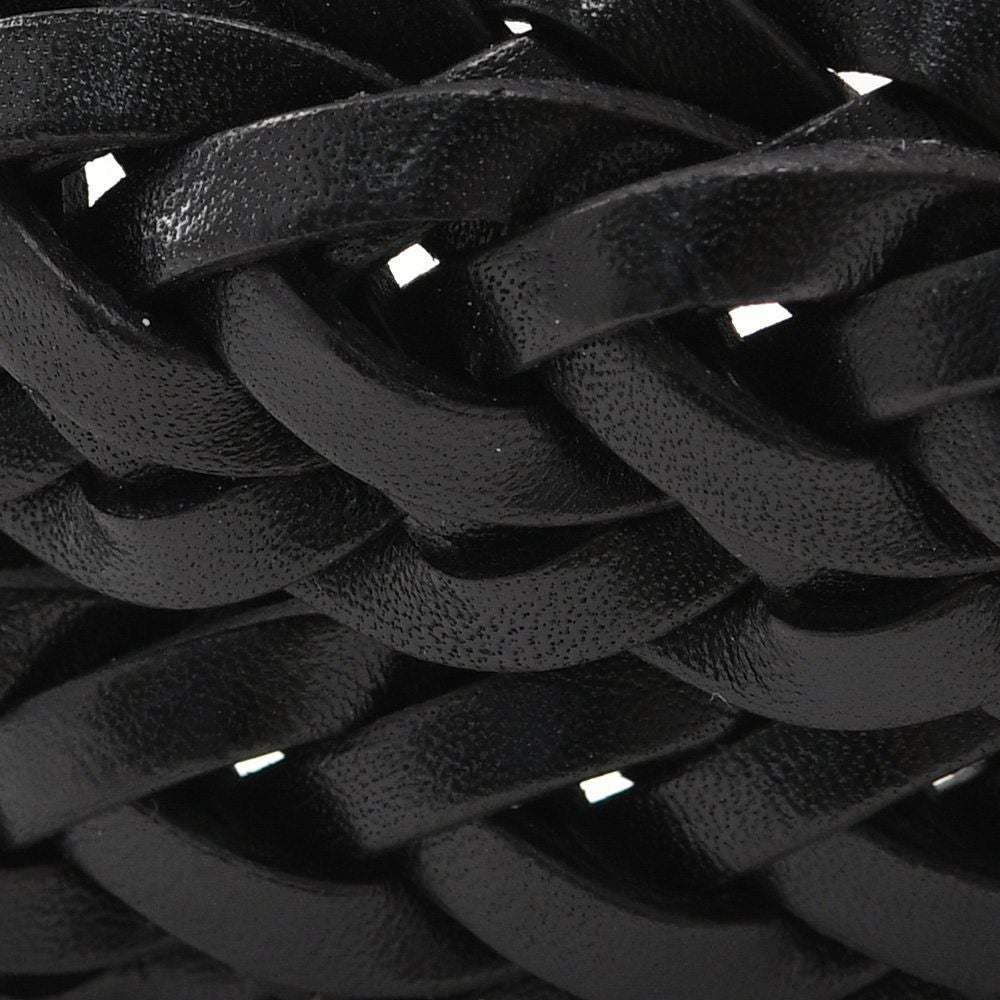 プレディビーノPredibinoレザーメッシュベルトメンズ編み込みイタリアンレザーブラック3cm幅本革真鍮バックルギフト贈り物イタリア製でらでら公式ブランド