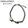 ディースクエアードDSQUARED2ブレスレットメンズJesusBracelets2連クロスチェーンルテニウムブラックリング調節式ユニセックス真鍮ジュエリー国内正規品でらでら公式ブランド
