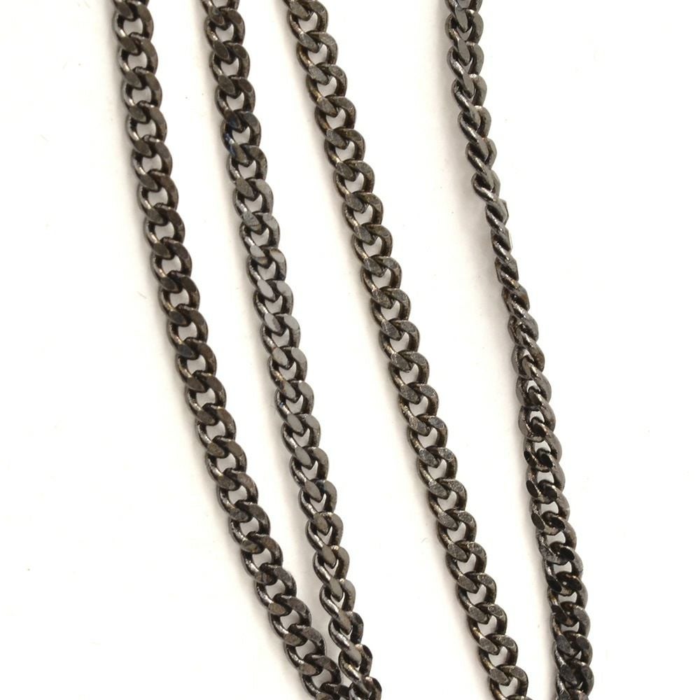 ディースクエアードDSQUARED2ブレスレットメンズJesusBracelets2連クロスチェーンルテニウムブラックリング調節式ユニセックス真鍮ジュエリー国内正規品でらでら公式ブランド