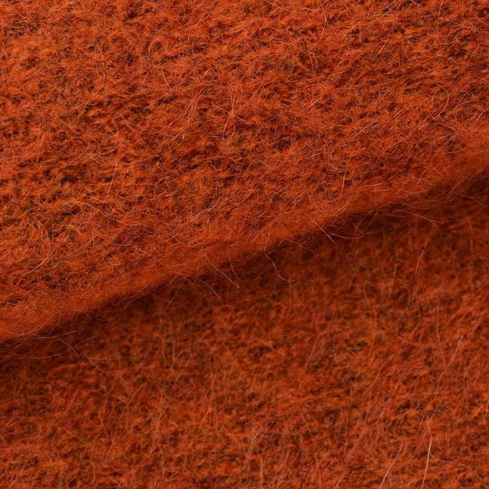 フィリッポデローレンティスFILIPPODELAURENTIISクルーネックニットメンズミドルゲージモヘアウールsuperkidmohoirレッドブラウンレンガ色長袖スリムフィット国内正規品でらでら公式ブランド