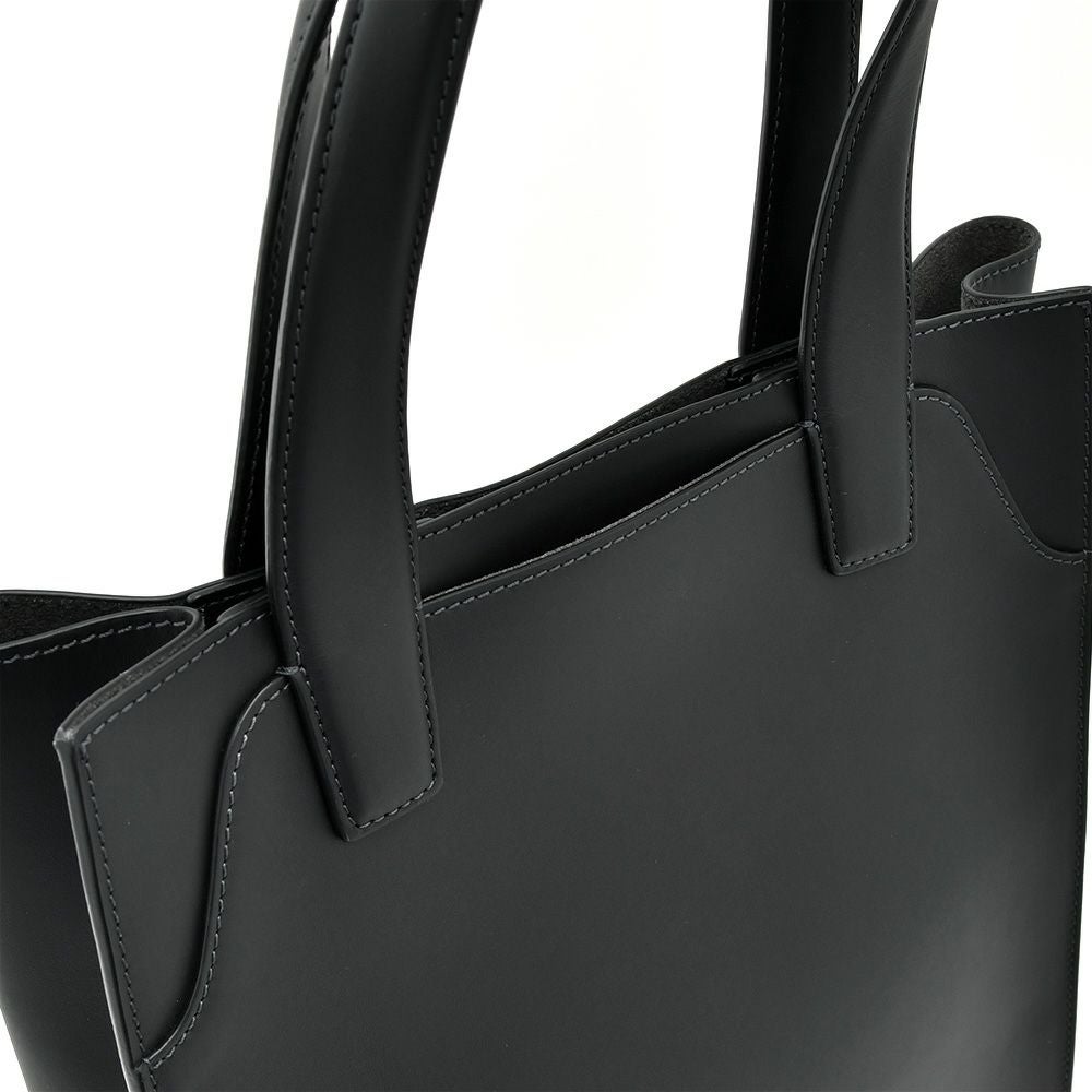 ファーロFARO横長トートバッグメンズスムースカーフレザーブラック黒マグネット開閉式ブランドロゴデザインレザーハンドル男女兼用大容量国内正規品でらでら公式ブランド