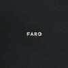 ファーロFARO縦長トートバッグメンズスムースカーフレザーブラック黒マグネット開閉式ブランドロゴデザイン男女兼用肩掛け可能国内正規品でらでら公式ブランド