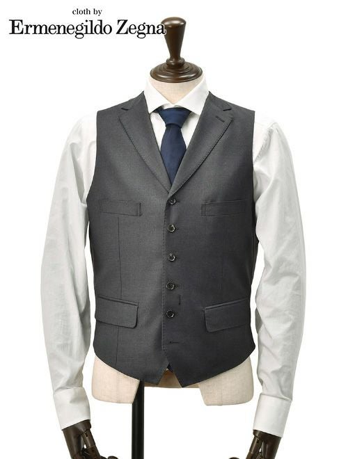 Ermenegildo Zegna ゼニア エレクタ ベスト ジレ 日本製 エルメネジルド ゼニア cloth by Ermenegildo Zegna シングルジレ