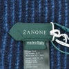 ザノーネZANONEニットマフラーリブ編みヴァージンウールSCIARPAブルーユニセックス長方形タイププレゼントギフト国内正規品でらでら公式ブランド