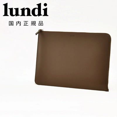 【preSALE!30%off】ルンディlundiラップトップスリーブメンズPCケースMAYAマヤベジタブルタンニンレザーダークブラウン茶クラッチバッグ14インチ対応パッド入り裏地国内正規品でらでら公式ブランド