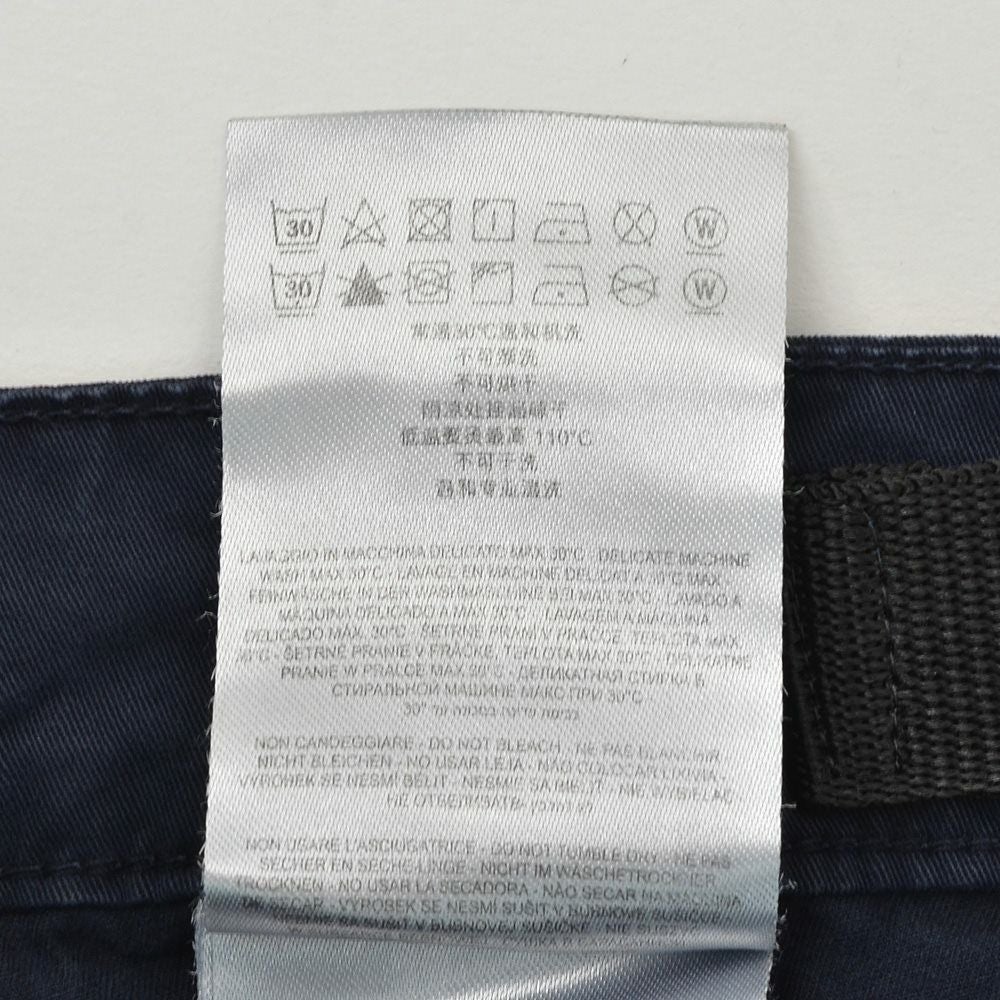 【preSALE!50%off】リプレイREPLAYコットンパンツメンズストレッチツイル生地ウエスト調節可能バックルダークブルーガーメントダイカーペンターパンツレギュラーシルエットカーゴ型ポケット国内正規品でらでら公式ブランド