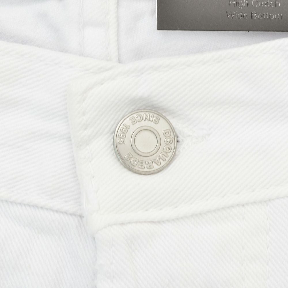 【preSALE!30%off】ディースクエアードDSQUARED2ダメージデニムメンズカラージーンズ642JEANホワイトガーメントダイルーズフィットシルエットクラッシュ&リペア加工異素材パターン国内正規品でらでら公式ブランド