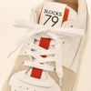 ブロックス79BLOCKS79スニーカーメンズレースアップシューズAMIKモデルグログランテープブランドアイコンホワイト×レッドスムースレザーゴムソールサスティナブル国内正規品でらでら公式ブランド