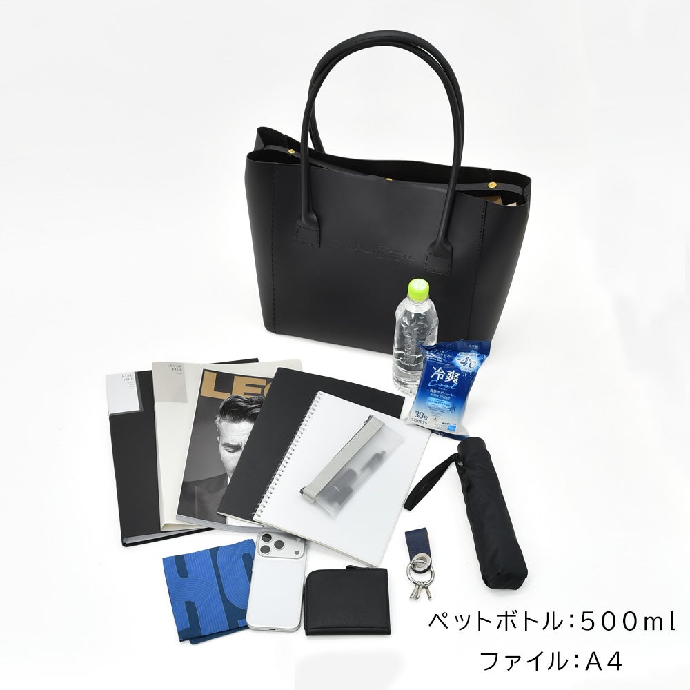 フェリージfelisiトートバッグメンズ21/26A+DSバケッタレザーブラック黒2フェイス変形型仕切り用ポーチ大容量肩掛け可能国内正規品でらでら公式ブランド