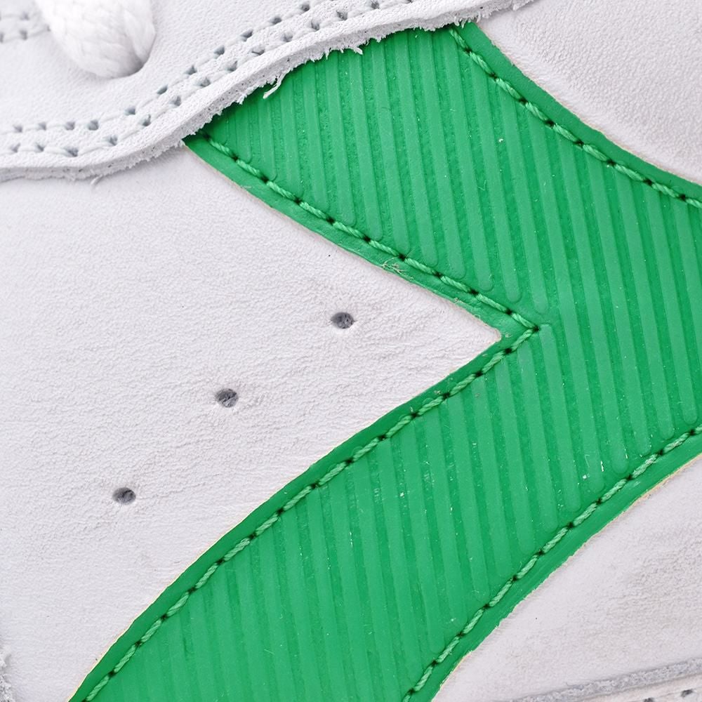 【preSALE!30%off】ディアドラヘリテージDiadoraHeritageレザースニーカーメンズローカットシューズMIBASKETROWUSEDマイバスケットホワイト×グリーンユーズド加工国内正規品でらでら公式ブランド