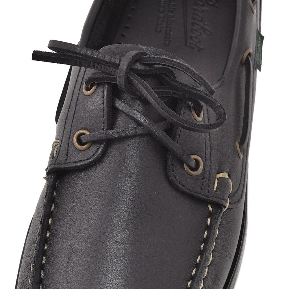 パラブーツPARABOOTデッキシューズメンズBARTHバースブラック黒MARINEソールオイルドレザースリッポンブレイク製法国内正規品でらでら公式ブランド