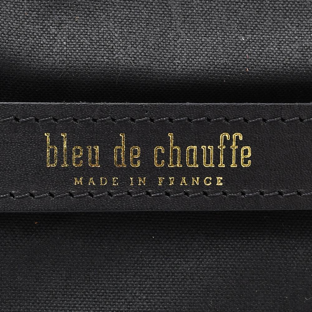 ブルードゥシャフBleudechauffeボストンバッグメンズZEPHIRゼフィールワクシーキャンバスブラック黒トラベルバッグ調節可能ショルダーストラップ付きフランス製国内正規品でらでら公式ブランド