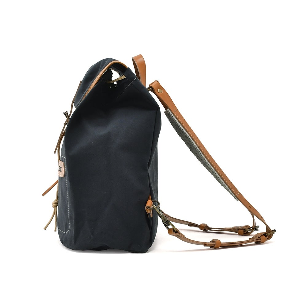 ブルードゥシャフBleudechauffeバックパックメンズCAMPキャンプオーガニックコットンキャンバスリュックネイビー紺耐水性フランス製国内正規品でらでら公式ブランド