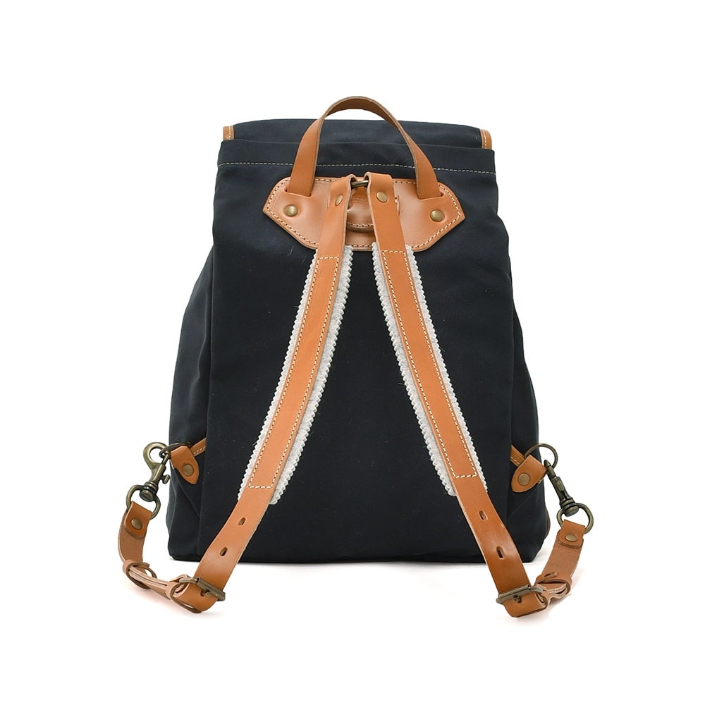 ブルードゥシャフBleudechauffeバックパックメンズCAMPキャンプオーガニックコットンキャンバスリュックネイビー紺耐水性フランス製国内正規品でらでら公式ブランド