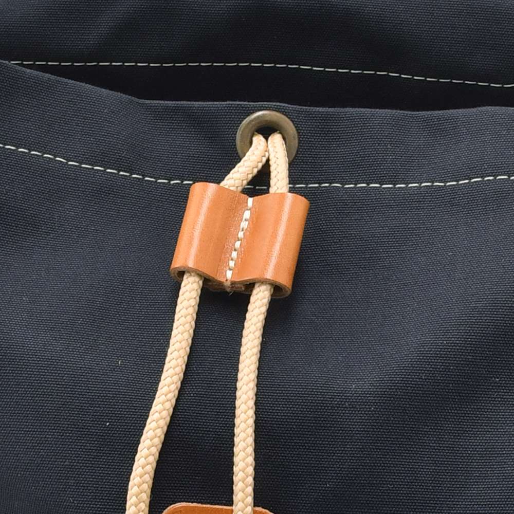 ブルードゥシャフBleudechauffeバックパックメンズCAMPキャンプオーガニックコットンキャンバスリュックネイビー紺耐水性フランス製国内正規品でらでら公式ブランド