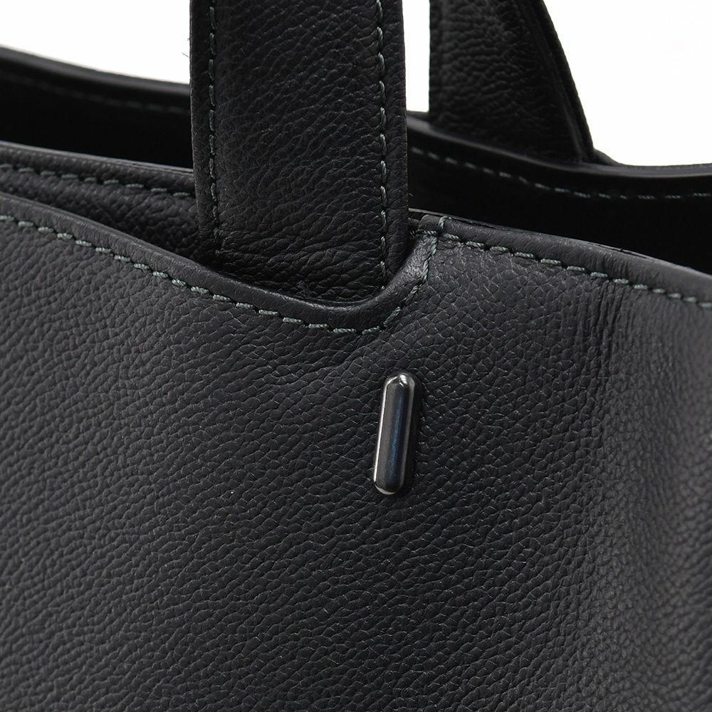 ファーロFAROトートバッグメンズUｒbanCollection防水カーフレザースクエア型ブラック黒パッチボタン開閉式ショルダーコード付きドレスカジュアル国内正規品でらでら公式ブランド