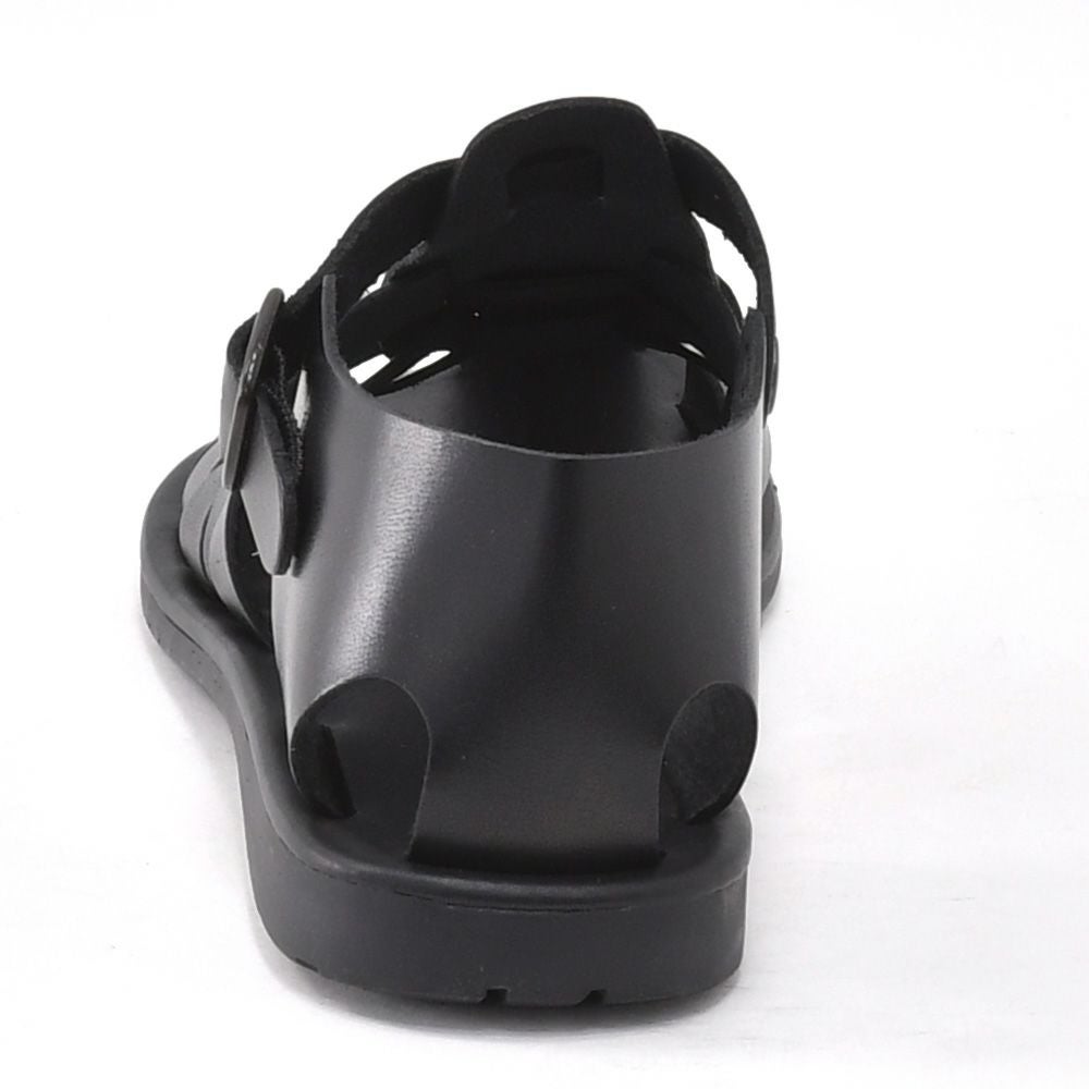 プレディビーノPREDIBINOグルカサンダルメンズバケッタレザー1902モデルブラック黒調節ストラップタイプフッドベットインソールイタリア製でらでら公式ブランド