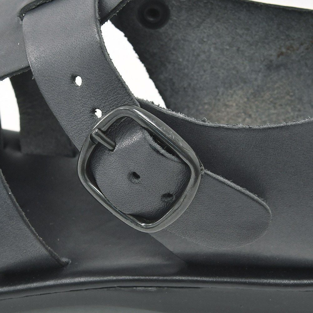 プレディビーノPREDIBINOグルカサンダルメンズバケッタレザー1902モデルダークグレー調節ストラップタイプフッドベットインソールイタリア製でらでら公式ブランド