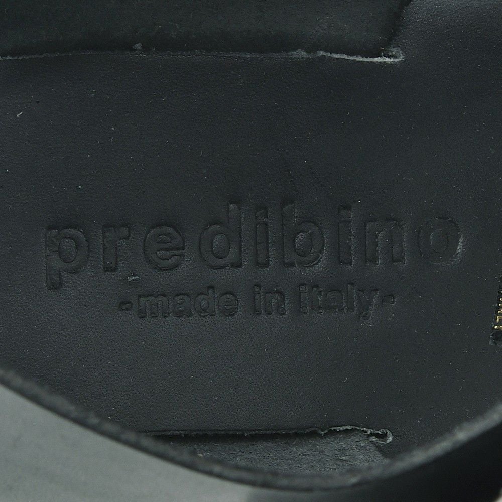プレディビーノPREDIBINOグルカサンダルメンズバケッタレザー1902モデルダークグレー調節ストラップタイプフッドベットインソールイタリア製でらでら公式ブランド