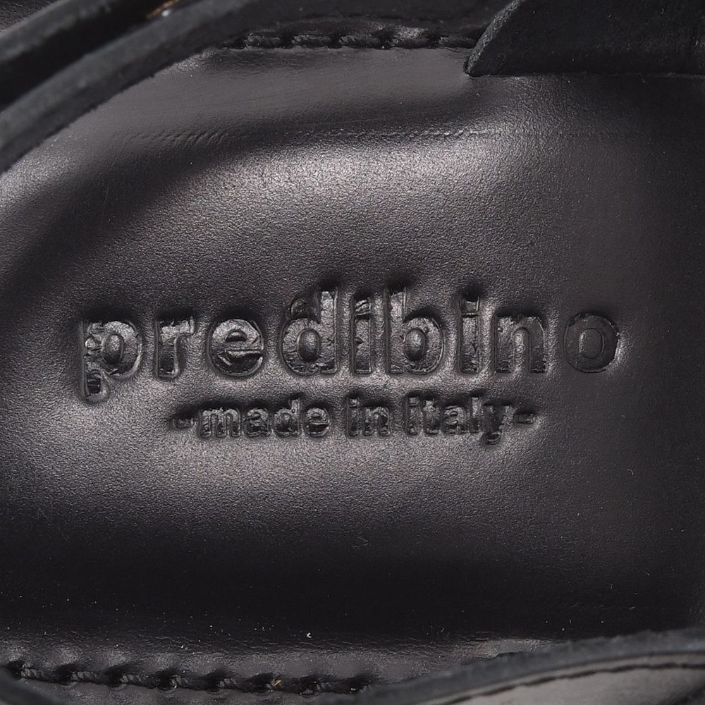 プレディビーノPREDIBINOストラップサンダルメンズバケッタレザー1720モデルブラック黒4穴調節アジャスターベルトラバーソールイタリア製でらでら公式ブランド
