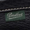 パラブーツ国内正規品黒しぼ揉み革タイプPARABOOTANVERSアンヴァースブラックレザースニーカーソール仕様のレザースリッポン