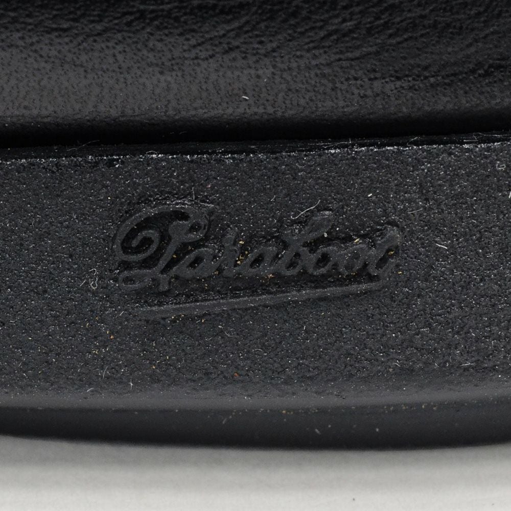 パラブーツ国内正規品黒しぼ揉み革タイプPARABOOTANVERSアンヴァースブラックレザースニーカーソール仕様のレザースリッポン