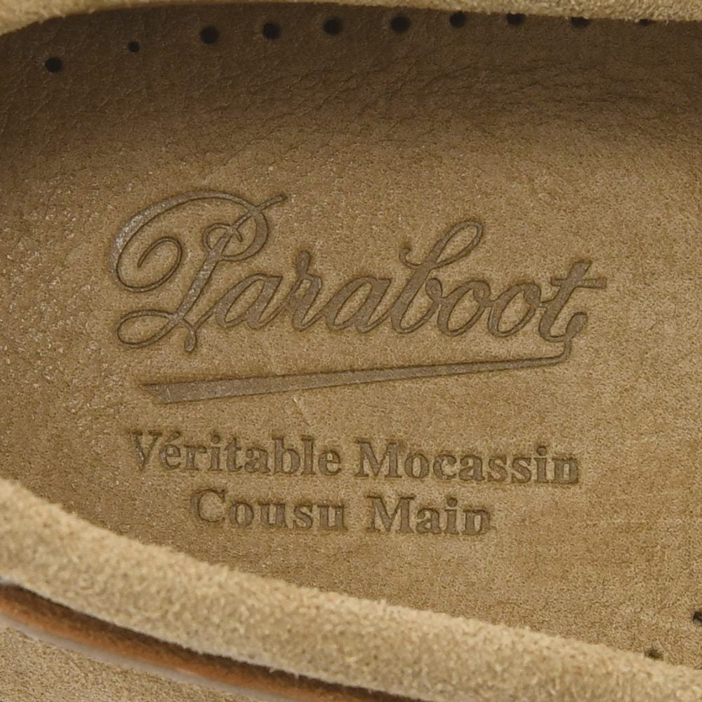 パラブーツPARABOOTデッキシューズメンズBARTHバースサンドベージュMARINEソールスエードレザースリッポンブレイク製法国内正規品でらでら公式ブランド